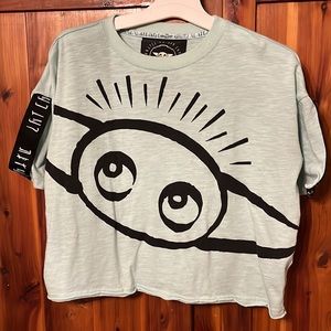Like NEW Baby Yoda crop t shirt